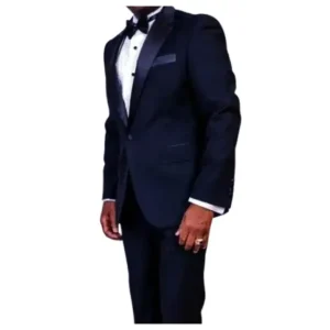 MEN'S SOLID SLIM FIT BLACK TUXEDO SUIT (TD-6022-AF008-1)